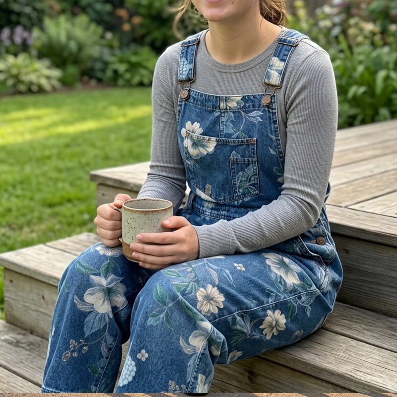 Overol Pradera Denim – Estilo Boho-Chic con Comodidad Total