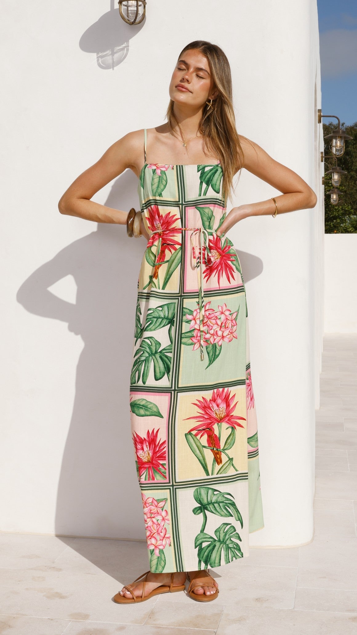 Elora Maxi Dress - Tropical Bloom - Billy J