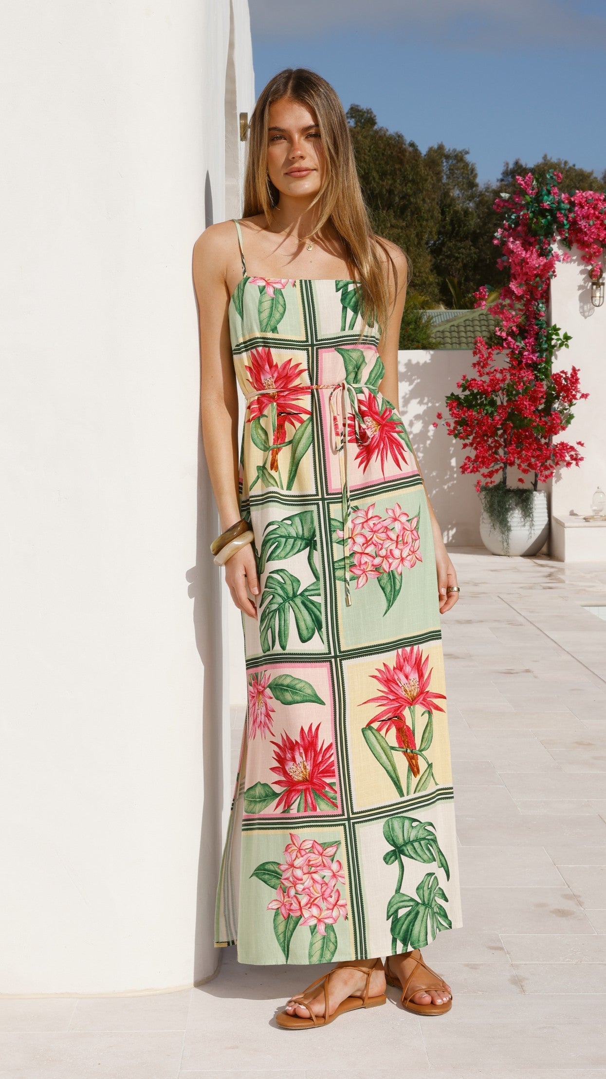 Elora Maxi Dress - Tropical Bloom - Billy J