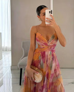 Gisela | Encantador maxivestido con estampado floral