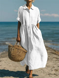 Ariadna | Vestido camisero fluido elegante