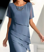 Anastasia | Lujoso vestido midi a capas