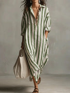 Pepa | Vestido camisero largo