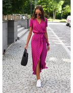 Julia | Elegante Vestido con Escote en V y Corte Moldeador