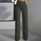 Emma | Pantalones de tiro alto de corte recto y elegante
