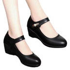 Carmen | Zapatos de tacón en piel suave con suela antideslizante flexible