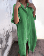 Anna | Vestido camisero vaporoso