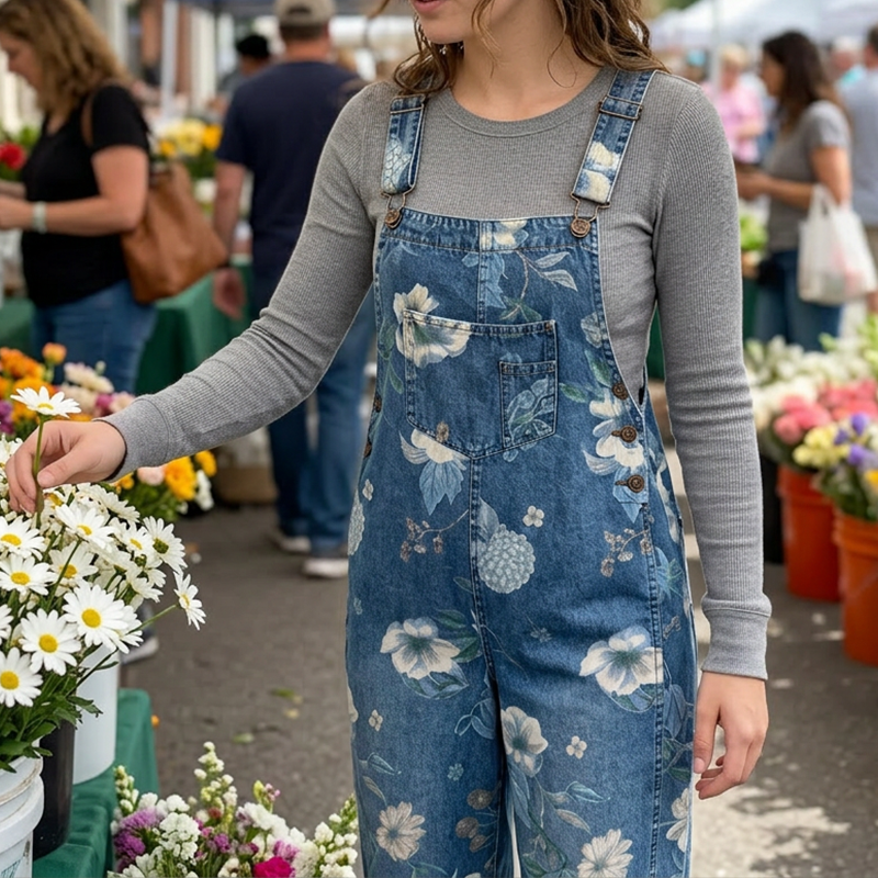 Overol Pradera Denim – Estilo Boho-Chic con Comodidad Total